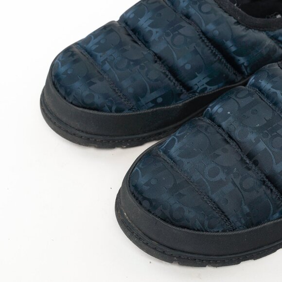 Dior Black Super Dior Oblique Quilted Nylon Snow Slippers - Picture 5 of 10